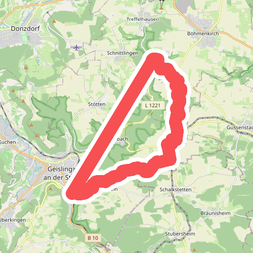 Steinenkirch - Waldhausen - Weiler ob Helfenstein - Geislingen (Stadtkirche)