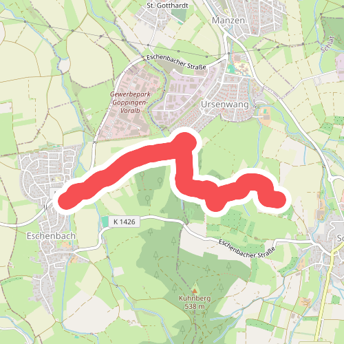 blaue Raute Eschenbach - Schlat