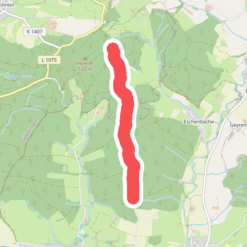 blaues Plus Hohenstaufen - Eislingen
