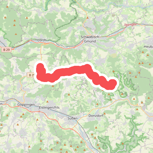 Nebenlinie des SAV (rotes Plus)