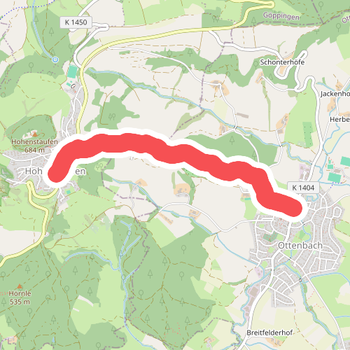 Querweg des SAV (blauer Punkt)