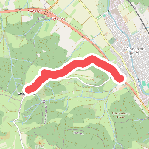 blaue Raute Gingen - Grünenberg