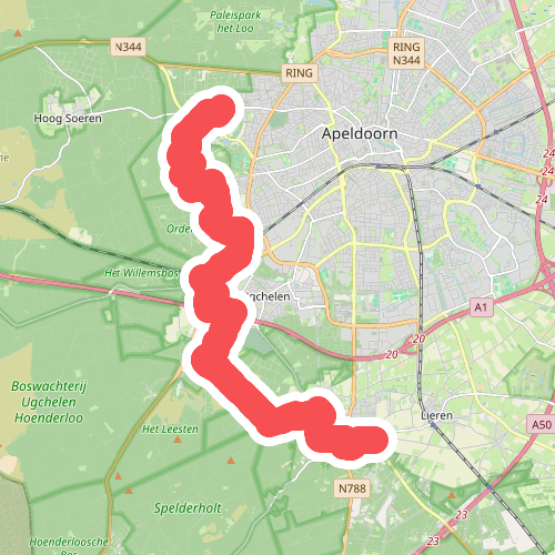 Beekbergen - Apeldoorn · Maarten van Rossumpad etappe 13