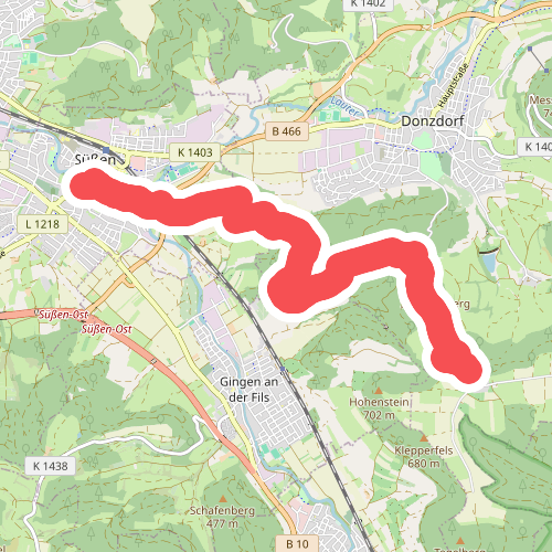 Süßen - Scharfenhof - Kuchalb