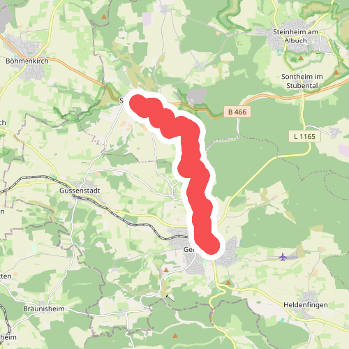 gelbe Raute Söhnstetten - Gerstetten