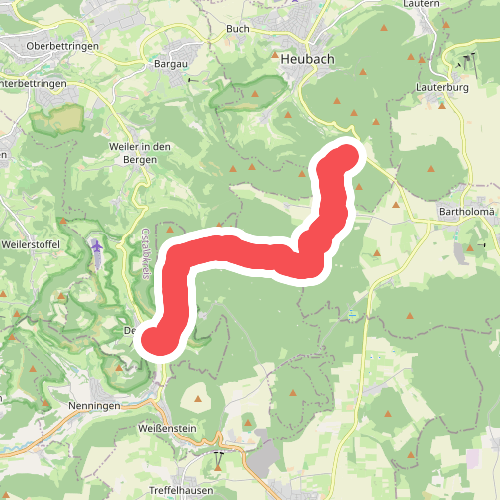 Nebenlinie: Rosenstein Wegspinne - Degenfeld