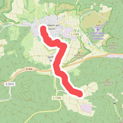gelbe Gabel Steinheim - Sontheim - Küpfendorf