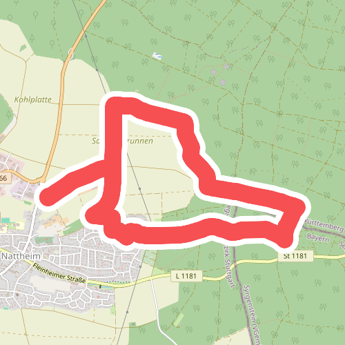 Nattheimer Jubiläumsweg blau