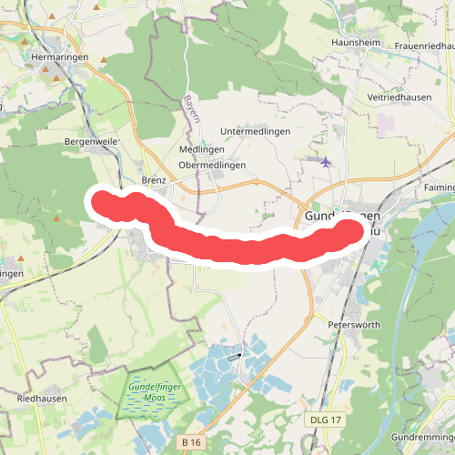 SAV blaue Raute: Sontheim - Bächingen - Gundelfingen