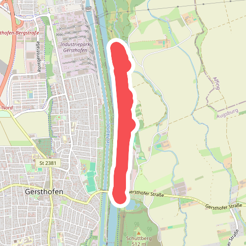 Dschungelpfad in den Lechauen Nord