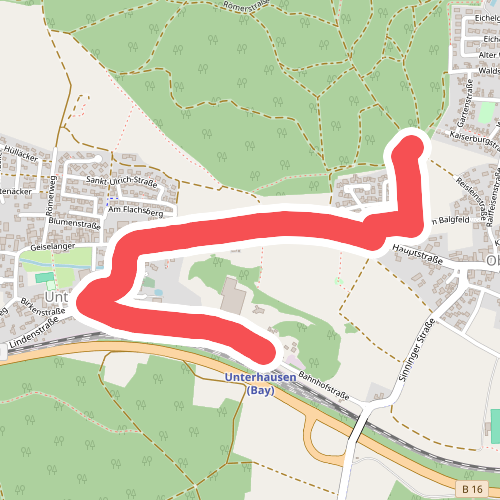 Urdonautalsteigzubringer Bahnhof Unterhausen