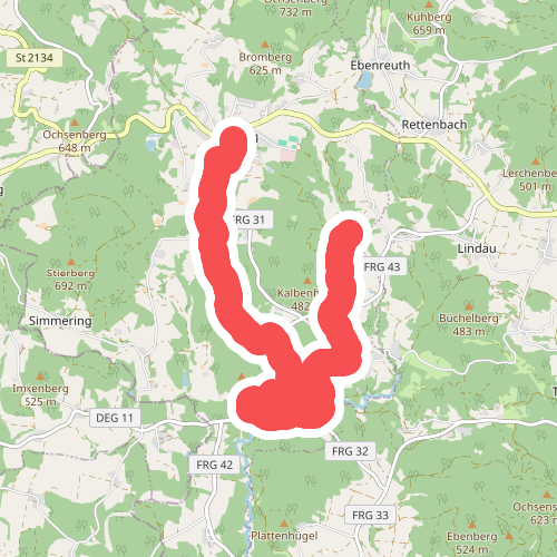 Goldsteig Alternative Nr.31 Zenting → Ranfels → Manzenreuth