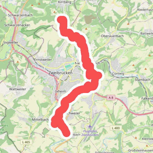 Jakobsweg Saar - Strecke Kirrberg - Althornbach