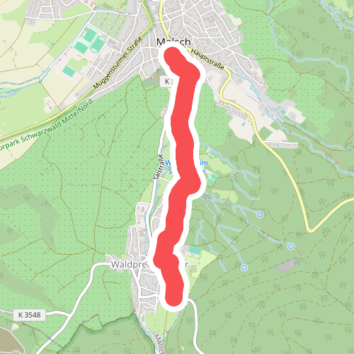 Malsch H.-Götz-Straße - Waldprechtsweier Neufeld