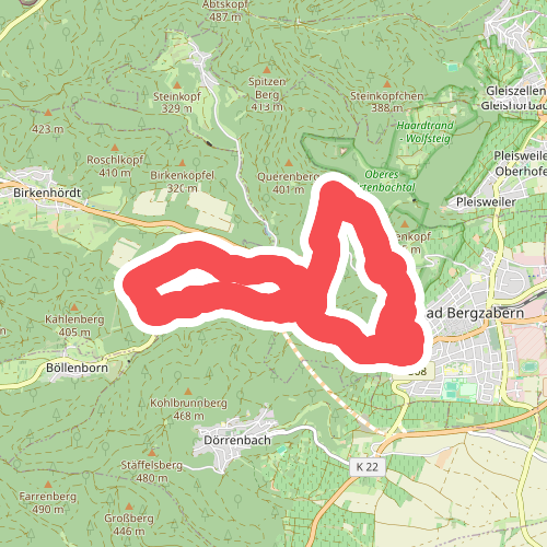 Bad Bergzabern: Tabernae-Montanus-Weg