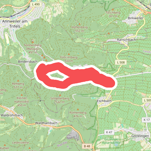 Leinsweiler Nordic-Walking mittelschwere Tour