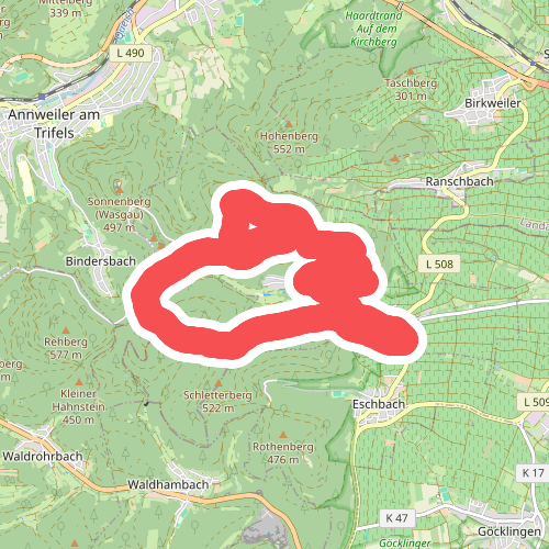 Leinsweiler Nordic-Walking schwierige Tour