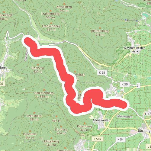 Pfälzerwald Blauer Balken