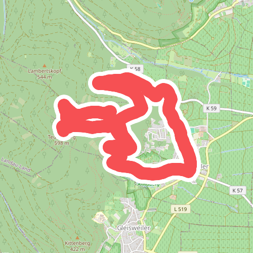 Burri-Rundweg (mittel) Burrweiler