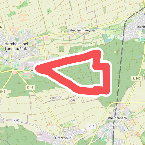 Violettes Rechteck - Rundwanderweg in Herxheim ab Grillhütte