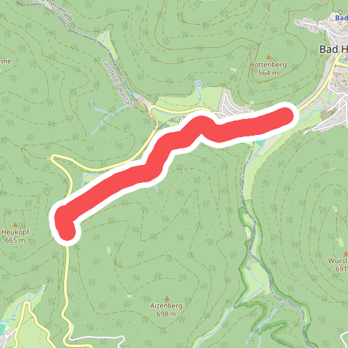 Bad Herrenalb Gernsbacher Straße - Käppele Wanderparkplatz