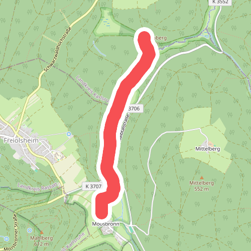 Am Glaserweg - Moosbronn Kirchweg