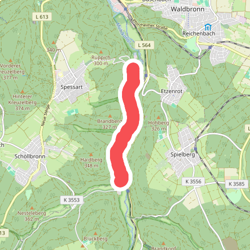 Kochmühle - Moosalbmündung