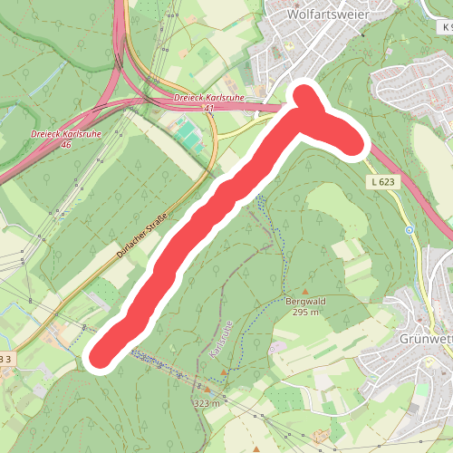 Wolfartsweier Freibad - Alter Saumweg