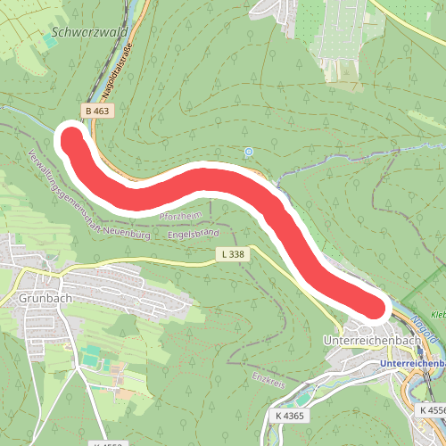 Ehemaliger Bahnhof Grunbach - Unterreichenbach Unterführung