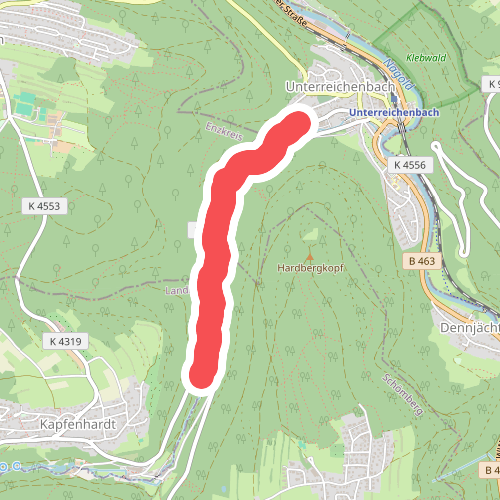 Gutbrunnen - Unterreichenbach Talstraße