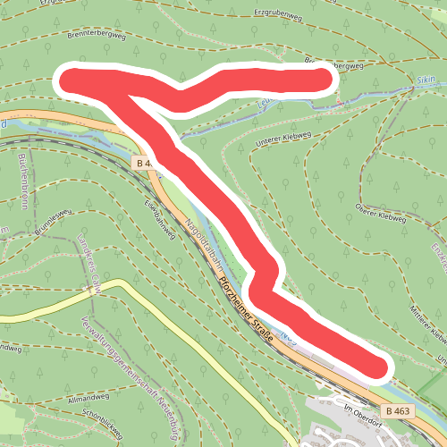 Jägerhütte - Unterreichenbach Badeplatzbrücke