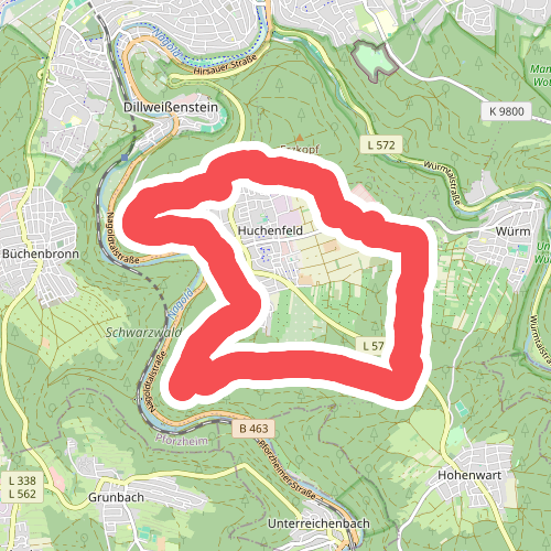Rundwanderweg um Huchenfeld "Keibelweg"