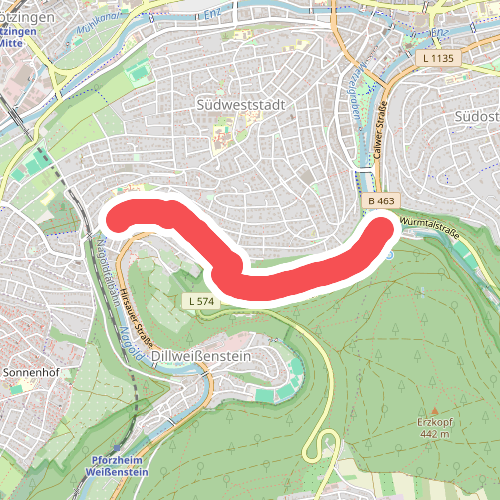 Dillstein Steinerne Brücke - Pforzheim Kupferhammer