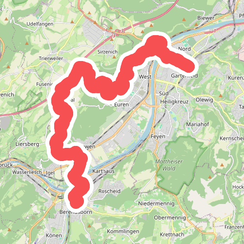 Konz - Trier · Moselsteig etappe 4