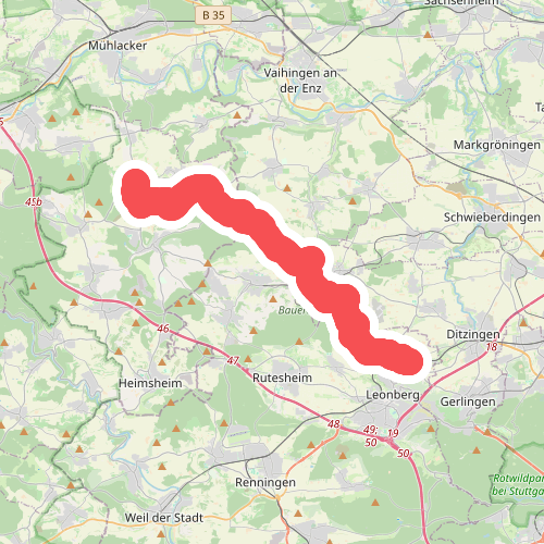 blaue Raute Wiernsheim - Höfingen