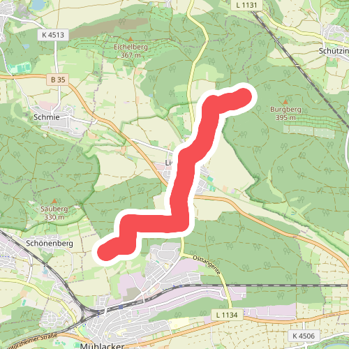 blauer Punkt Lienzingen