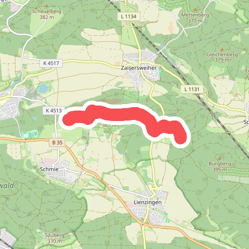 blaues Minus Eichelberg