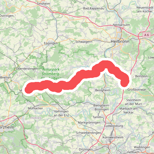 blaues Minus Maulbronn - Steinheim