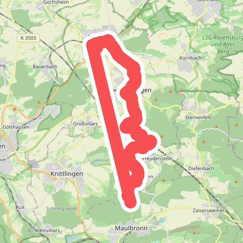 rotes Plus Flehingen - Maulbronn