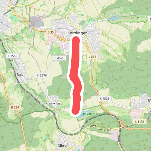 rotes Plus Knittlingen - Aalkistensee