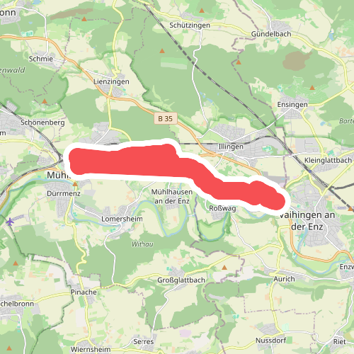 rotes Plus Mühlacker - Vaihingen