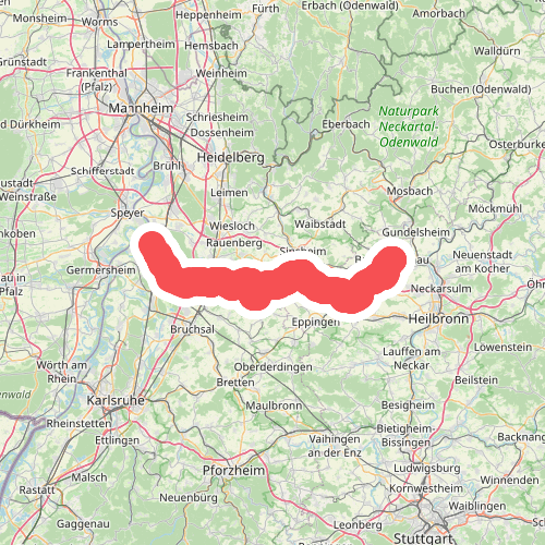 Odenwaldklub HW 46, Waghäusel - Steinsberg -Bad Rappenau