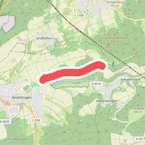 blauer Punkt Knittlingen - Hohenklingen