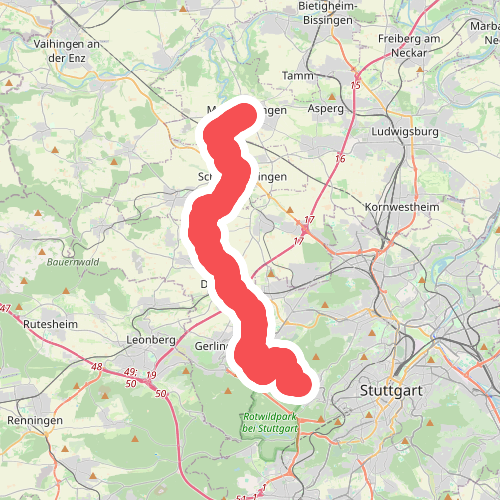 blaues Kreuz Botnang - Ditzingen - Markgröningen