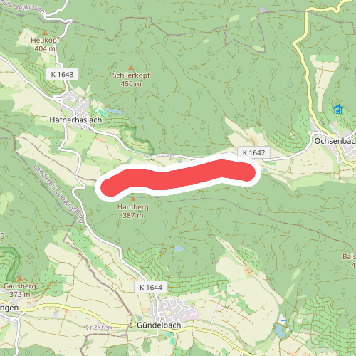 Blauer Punkt Punkt, Kirchbachhof - Hamberg