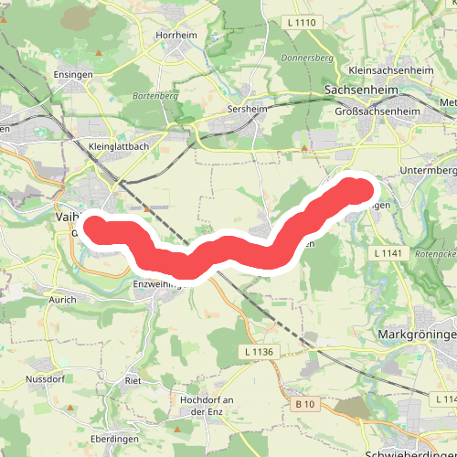 blaues Minus Vaihingen/Enz - Unterriexingen