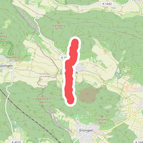 blaues Plus Gündelbach