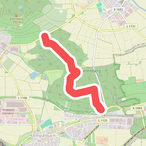 blaues Plus Kleinglattbach - Bartenberg