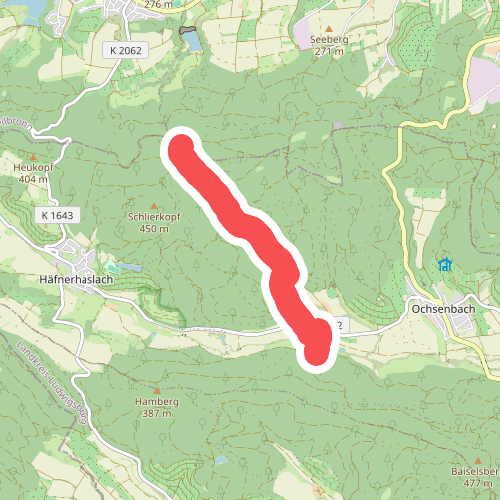 Roter Punkt, Kirchbachhof - Rennweg