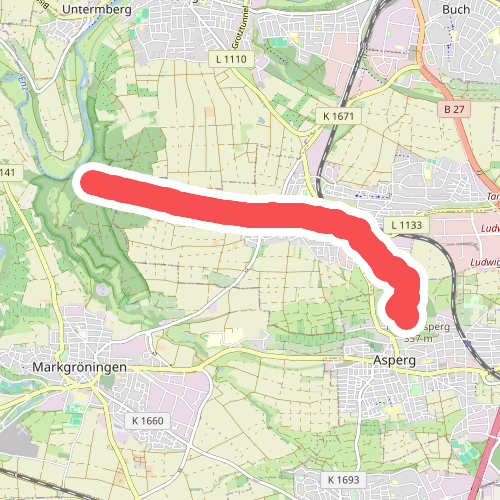 blauer Punkt Leudelsbach - Hohenasperg